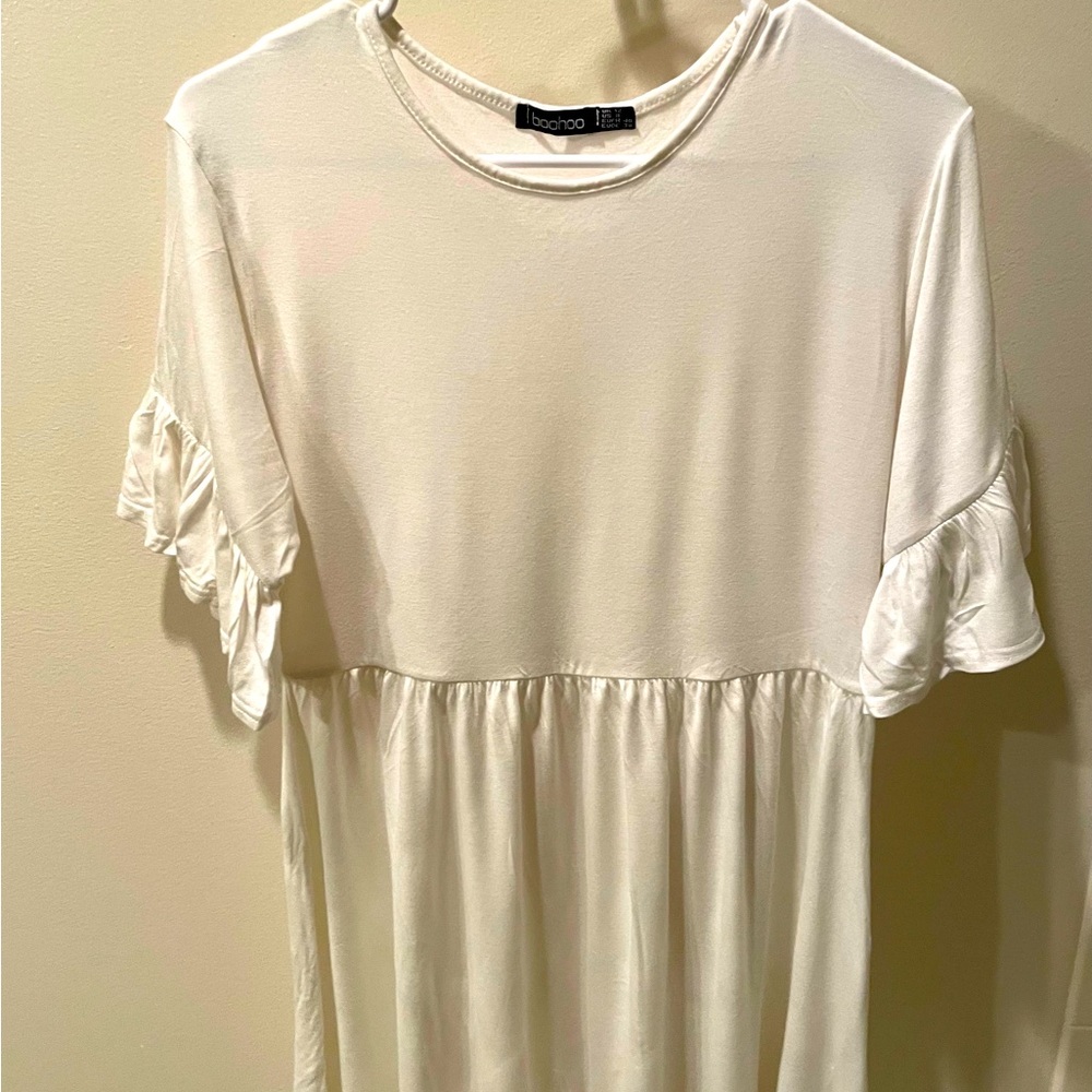 Boohoo white dress